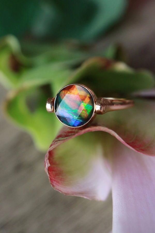 最美斑彩石狮子座戒指出炉!-菩心晶舍