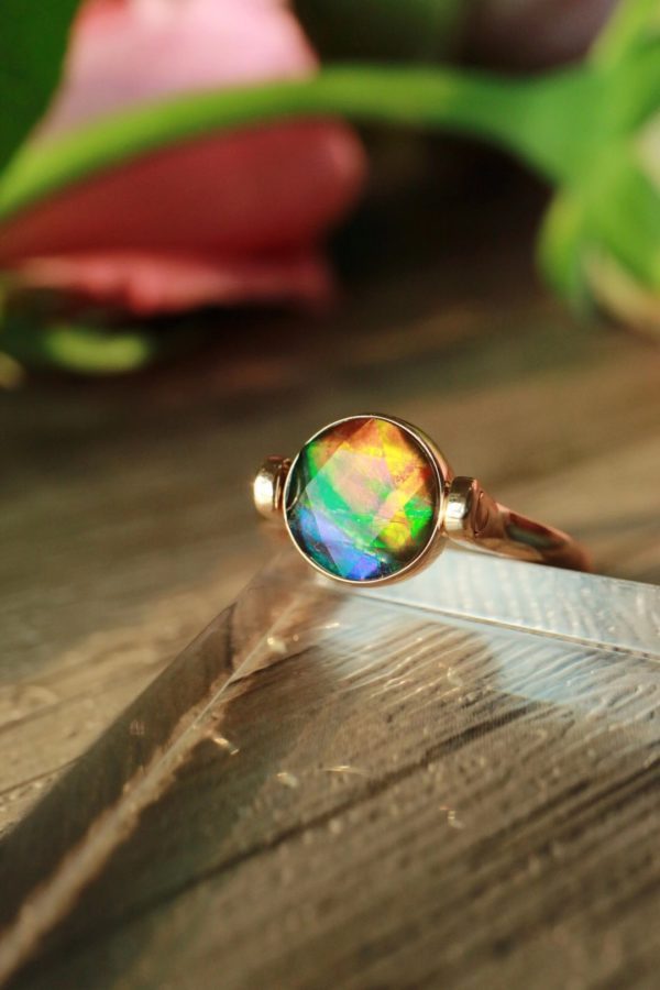 最美斑彩石狮子座戒指出炉!-菩心晶舍