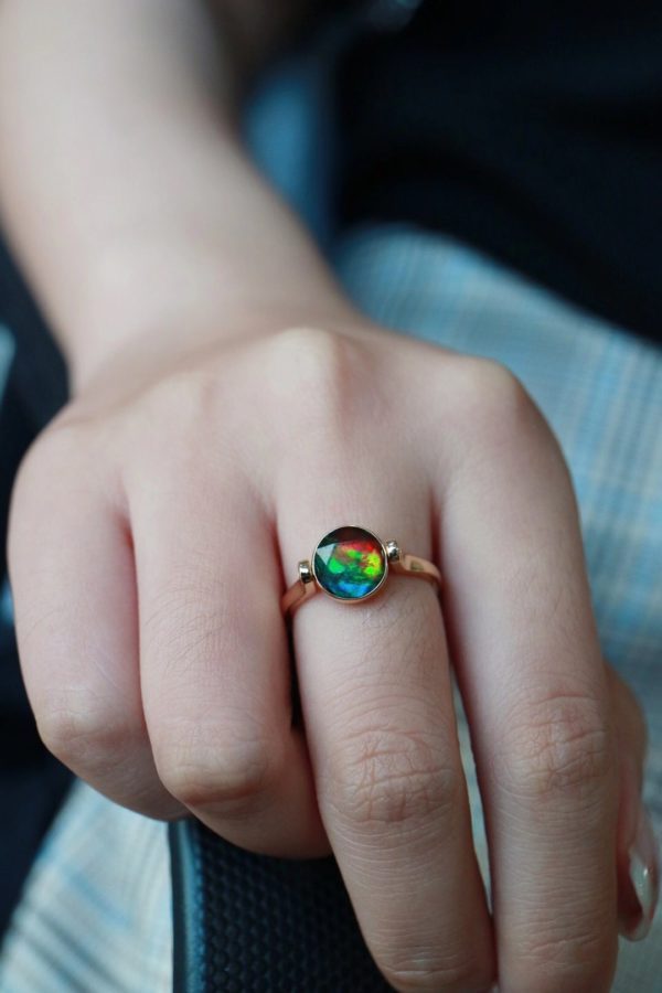 最美斑彩石狮子座戒指出炉!-菩心晶舍