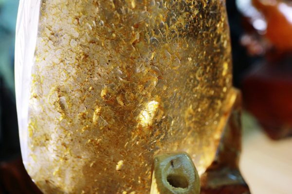 白水晶鹦鹉摆件,有传春报喜的寓意-菩心晶舍