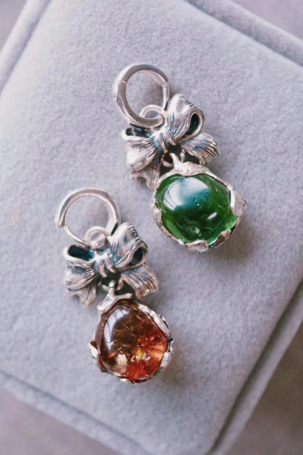 菩心- 初秋の彩虹蜜糖&碧玺耳坠,活力满满~-菩心晶舍