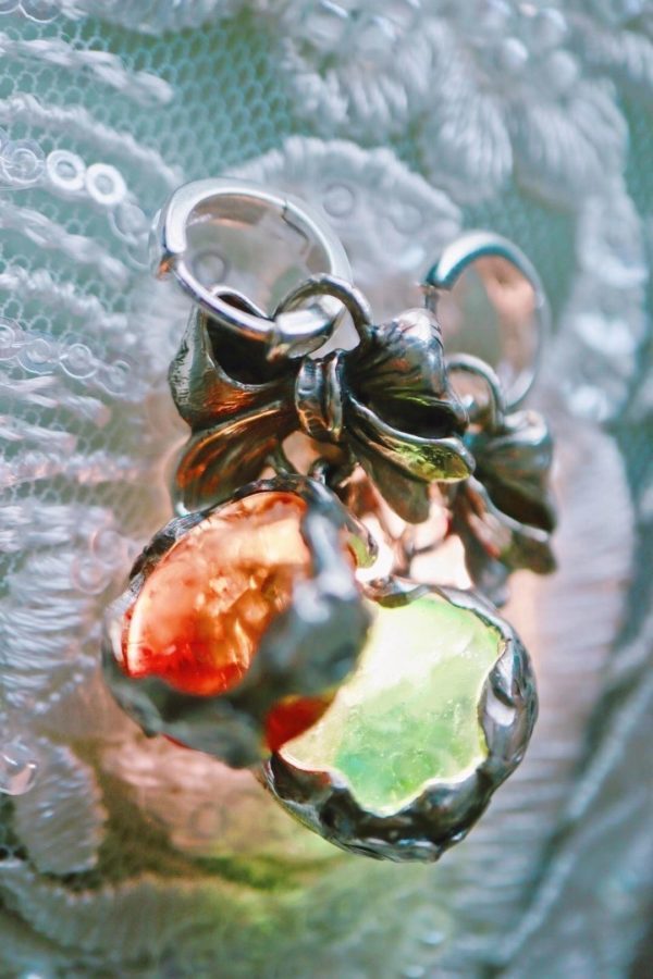 菩心- 初秋の彩虹蜜糖&碧玺耳坠,活力满满~-菩心晶舍