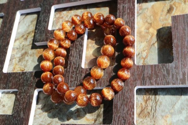 颜值超级抗打的铜发晶,颗颗猫眼效应明显-菩心晶舍