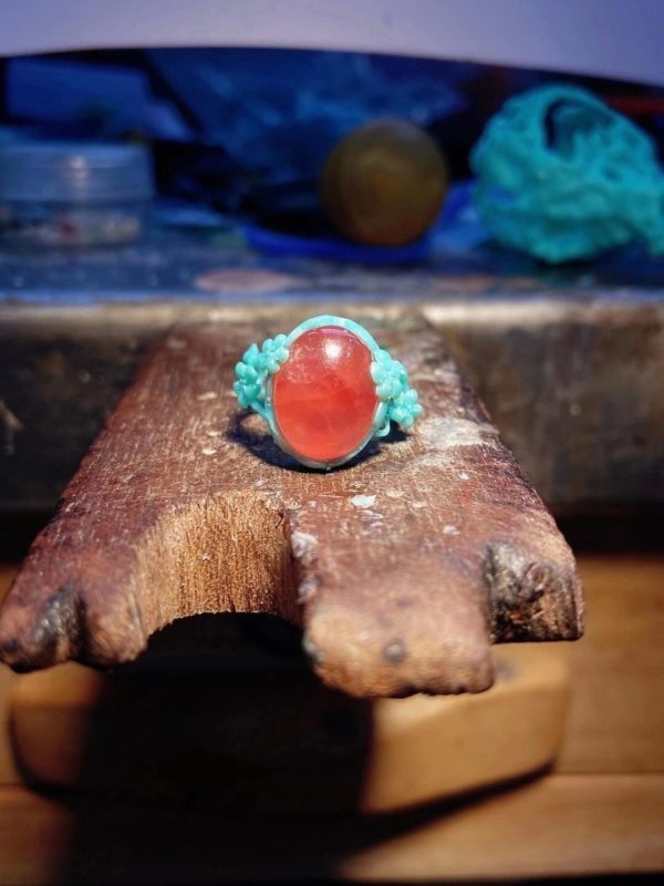 红纹石，这个戒指真的太古风了-菩心晶舍