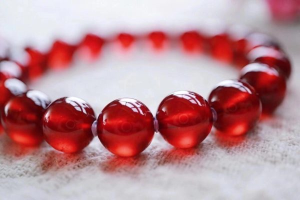 极品橙红石榴石,经期戴右手,还可以疗愈姨妈痛哈-菩心晶舍