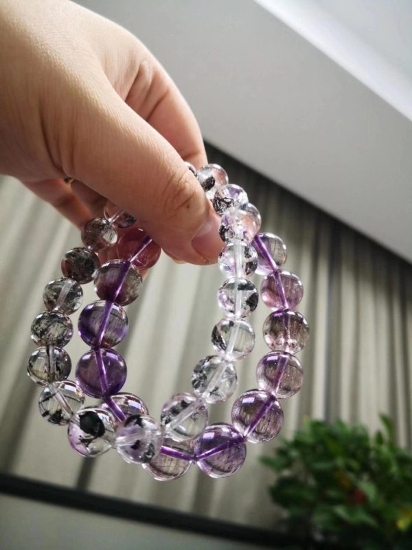 【客户返图】紫发晶、闪灵钻返图,有菩心晶石陪伴,能量满满!爱你们~-菩心晶舍