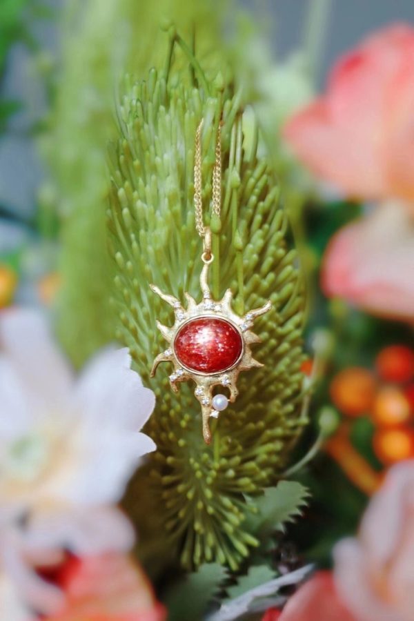 太阳石项链,细节精细到无可挑剔,就如太阳一般美好-菩心晶舍