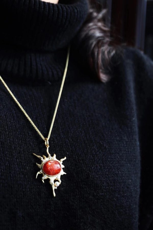 太阳石项链,细节精细到无可挑剔,就如太阳一般美好-菩心晶舍