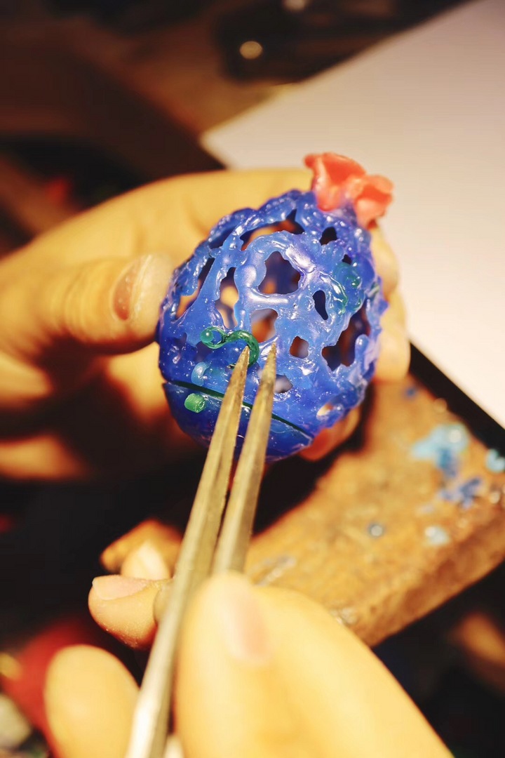 目前是蛋型，最后会变成设计图的样子-菩心晶舍