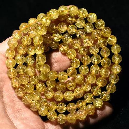图解:钛晶和金发晶被染色处理后是怎么样的?-菩心晶舍
