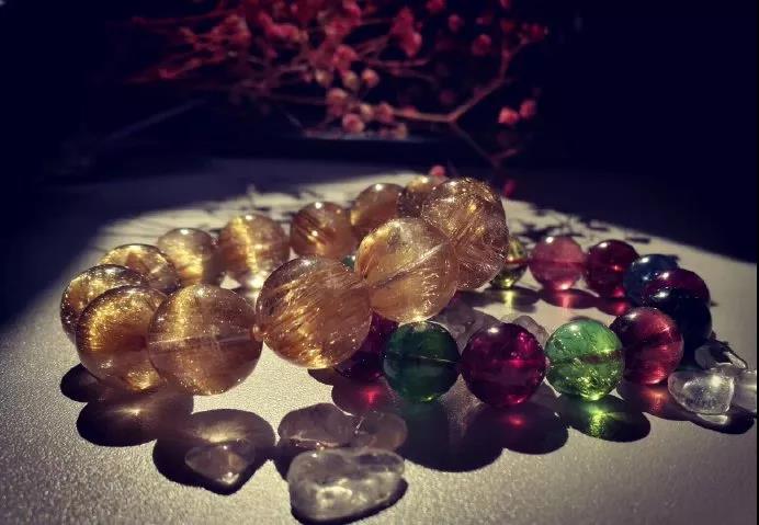 图解:钛晶和金发晶被染色处理后是怎么样的?-菩心晶舍