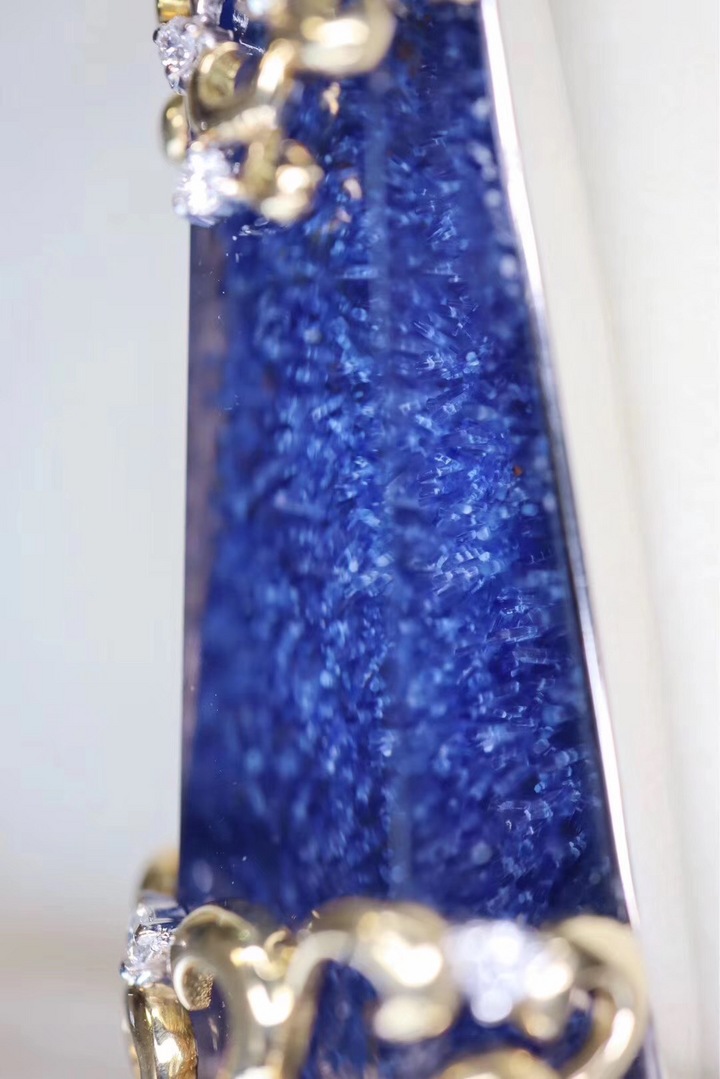 【蓝发晶】天然蓝发晶，极稀有的一种晶石-菩心晶舍