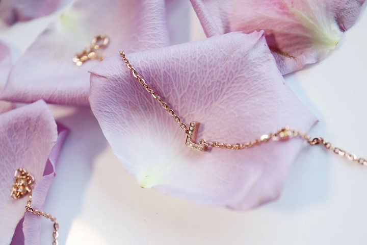 【菩心-18k金字母链&碧玺颜色可选】