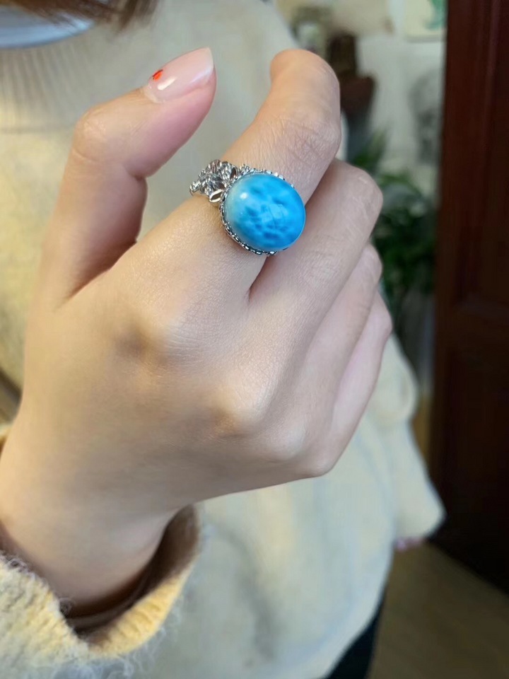 【海纹石】戴上这婚纱般浪漫的海纹戒-菩心晶舍