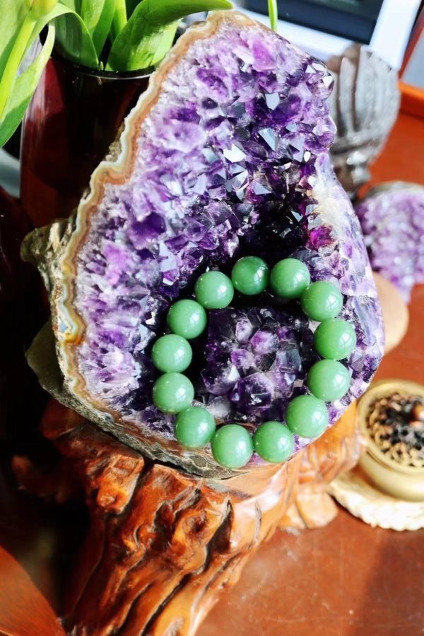 顶级的乌拉圭原矿紫晶簇,我私留的一只小胖子-菩心晶舍