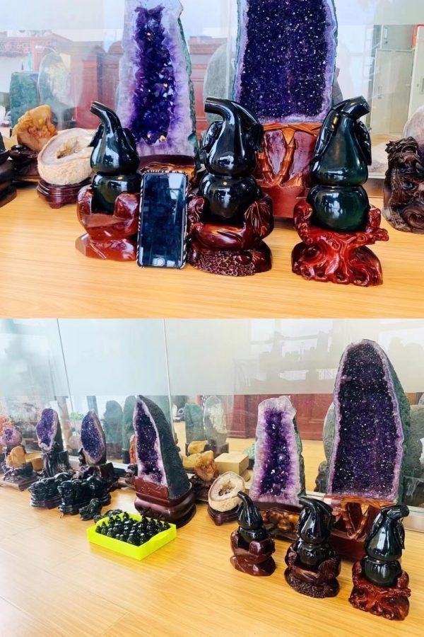 选什么摆件好?天然高端晶石,随机给你拍一角落吧-菩心晶舍