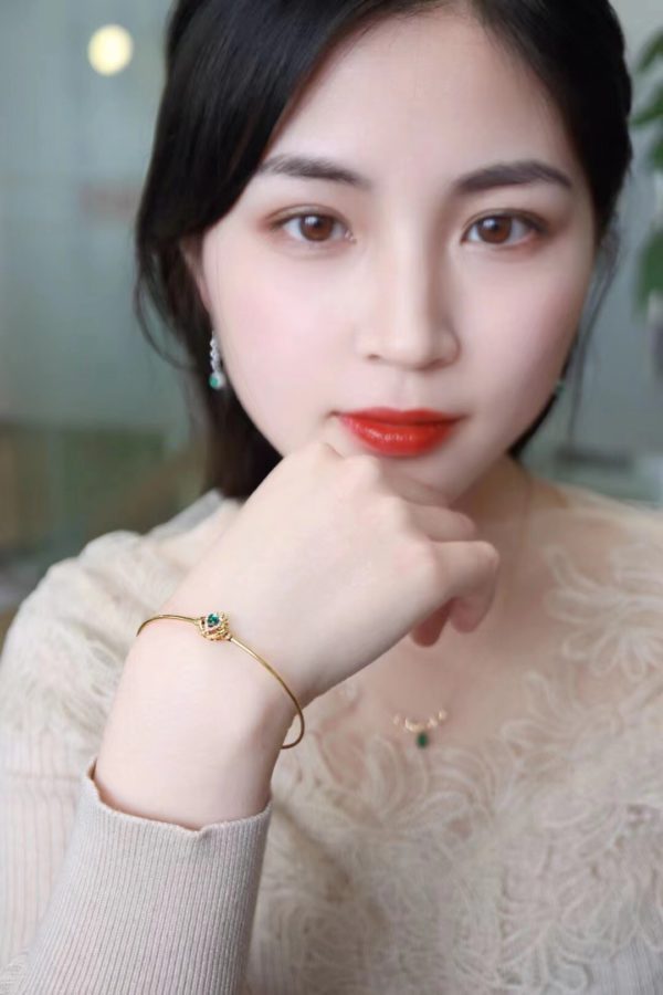 一条有女主角光环的祖母绿锁骨链-菩心晶舍