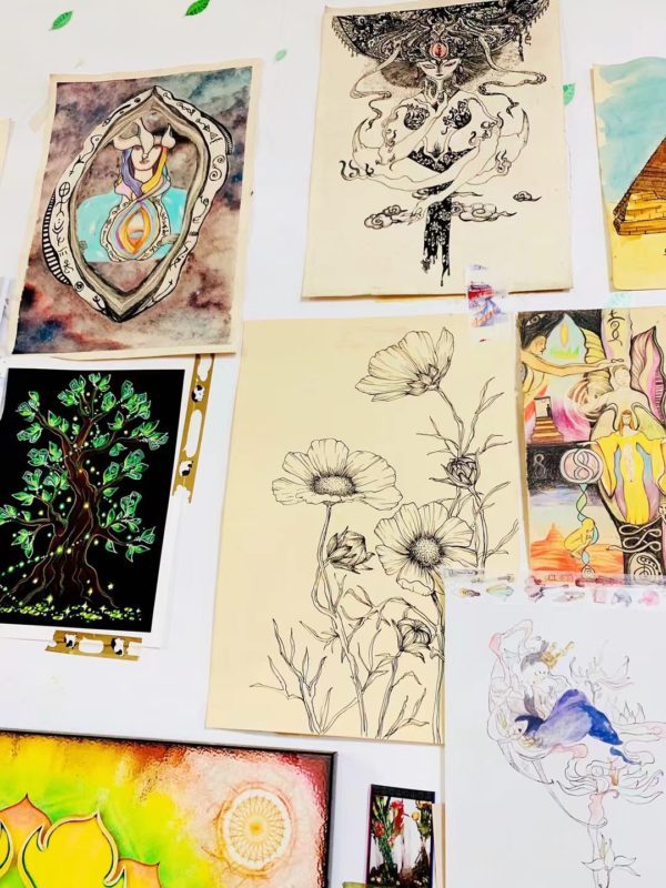 菩心历届设计师留下的随手画-菩心晶舍