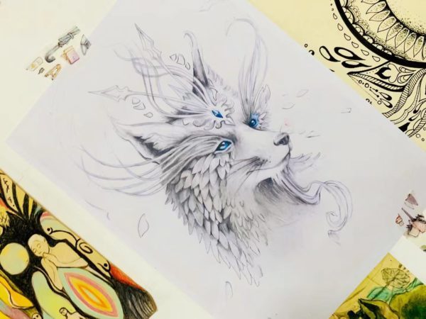 菩心历届设计师留下的随手画-菩心晶舍