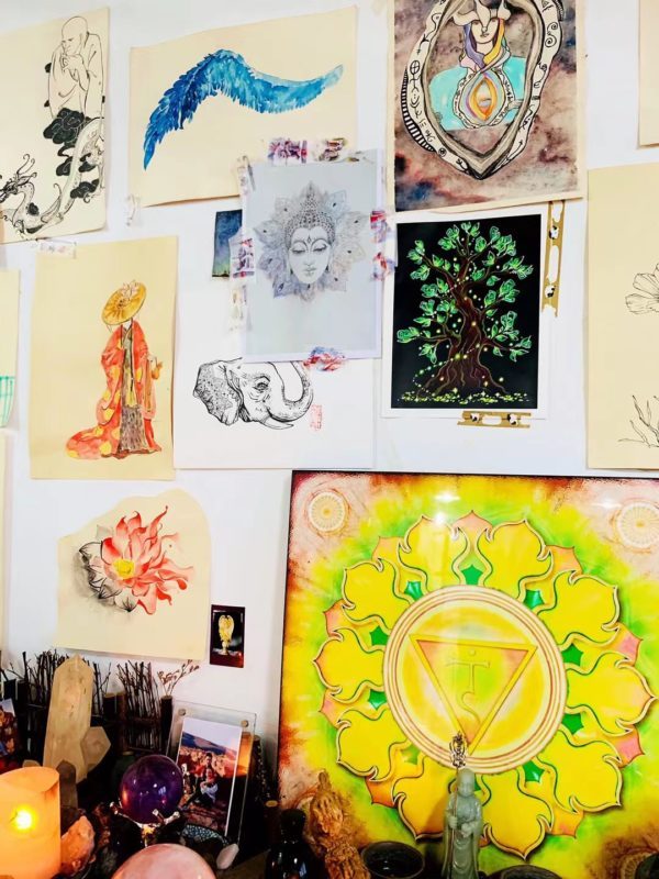 菩心历届设计师留下的随手画-菩心晶舍