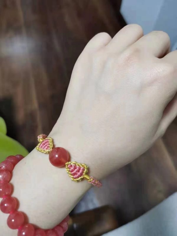 【客户返图】戴上红纹石，你就是那最温柔滴美人！-菩心晶舍