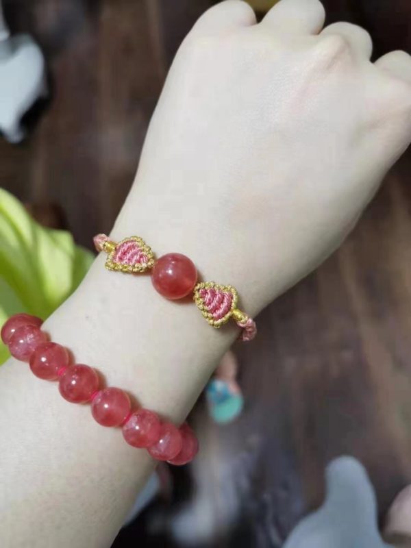 【客户返图】戴上红纹石，你就是那最温柔滴美人！-菩心晶舍