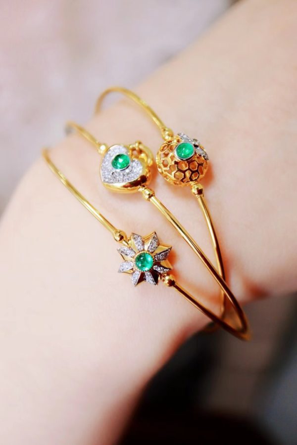 祖母绿细镯，腕上风情由此而来-菩心晶舍