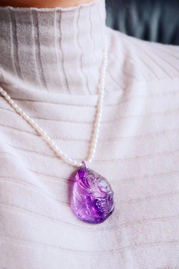 紫发晶莲花,有眼缘宝宝莫错过-菩心晶舍