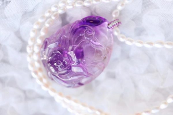 紫发晶莲花,有眼缘宝宝莫错过-菩心晶舍