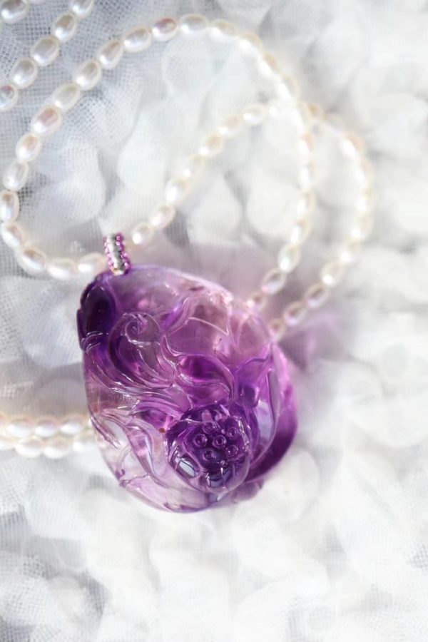 紫发晶莲花,有眼缘宝宝莫错过-菩心晶舍