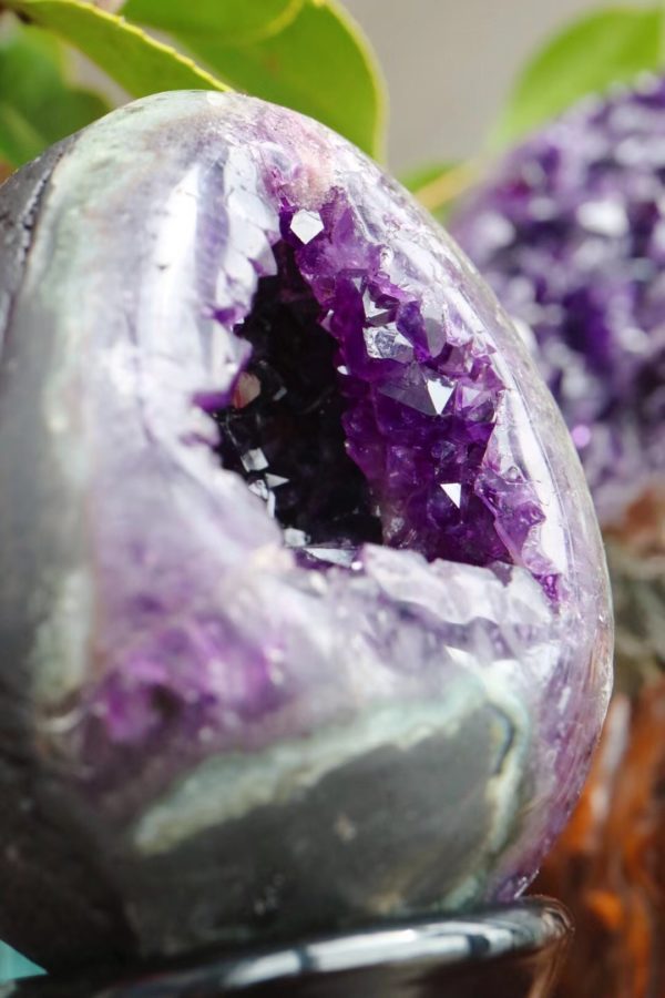 “恐龙蛋”,紫晶洞中的重器!-菩心晶舍