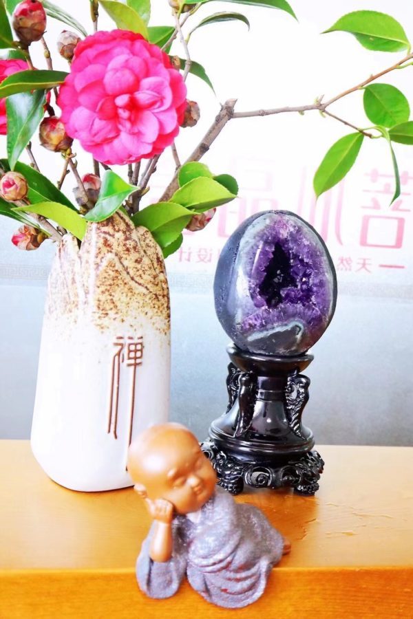 一只紫晶洞“蛋蛋”！喜欢快抢-菩心晶舍