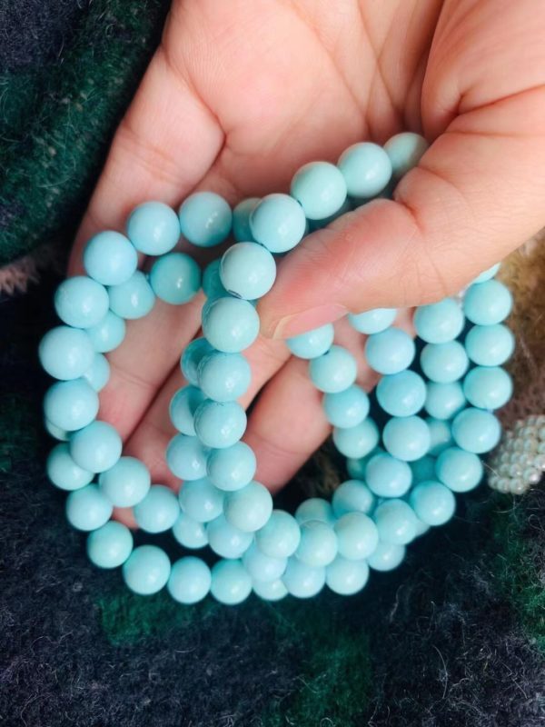 这一波极品原矿绿松石,质感太好了-菩心晶舍