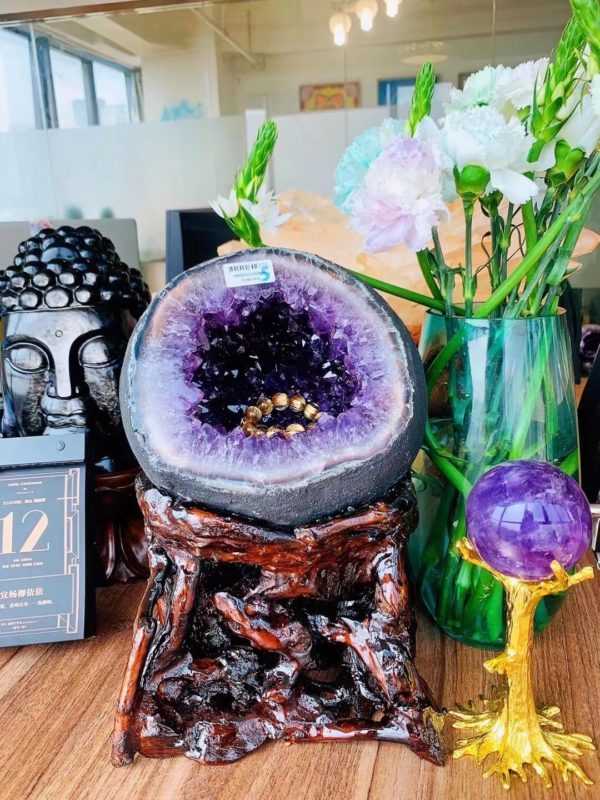 一定要拥有一只天然紫晶洞,盘他-菩心晶舍
