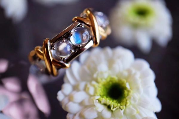 满镶月光石戒指,我真的太喜欢这一款了-菩心晶舍