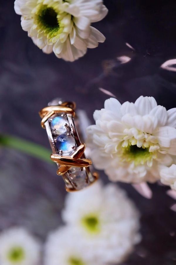 满镶月光石戒指,我真的太喜欢这一款了-菩心晶舍