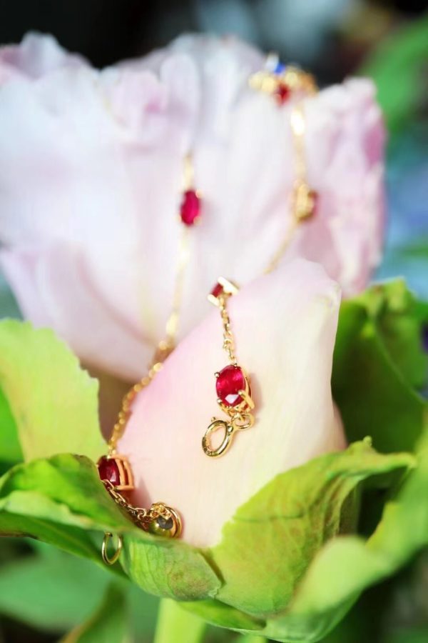 红宝石鸽血红细链，万事终将如意-菩心晶舍