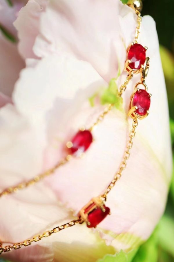 红宝石鸽血红细链，万事终将如意-菩心晶舍