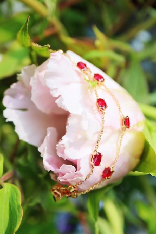 红宝石鸽血红细链，万事终将如意-菩心晶舍