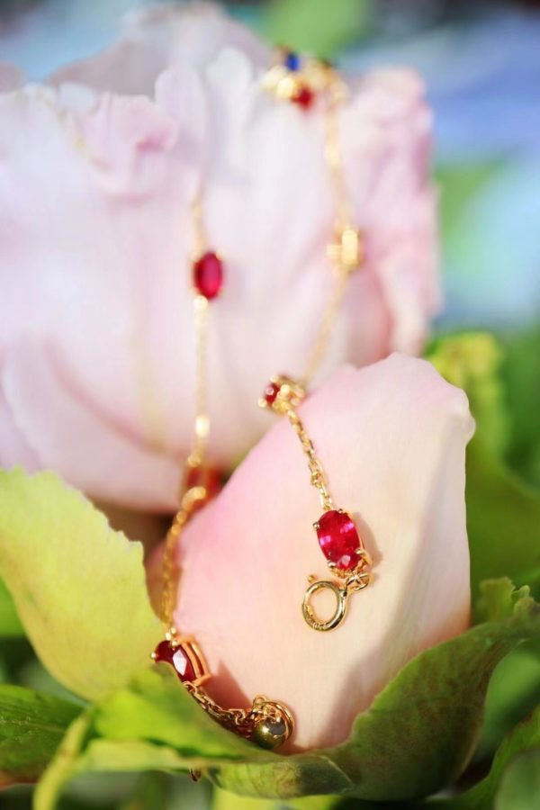 红宝石鸽血红细链，万事终将如意-菩心晶舍