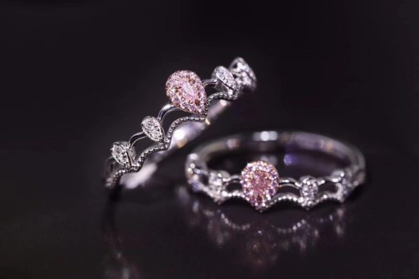 两款粉钻戒指设计,情迷粉色,无法自拔哈哈~-菩心晶舍