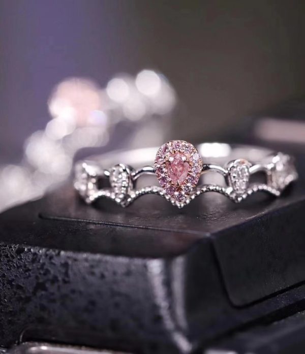 两款粉钻戒指设计,情迷粉色,无法自拔哈哈~-菩心晶舍