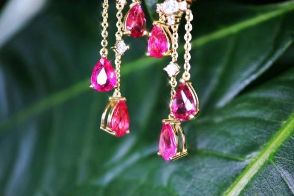 碧玺神仙耳坠，很美！-菩心晶舍