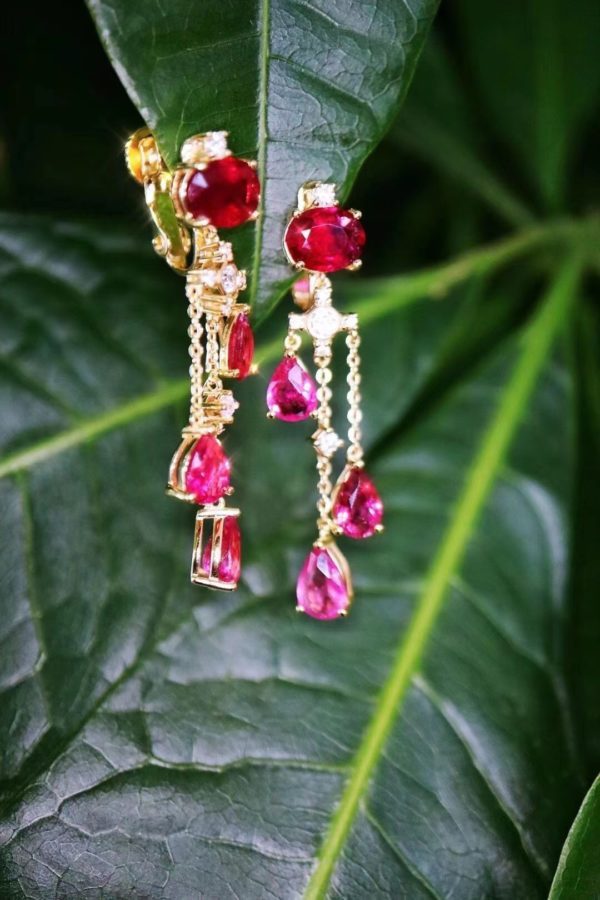 碧玺神仙耳坠,很美!-菩心晶舍