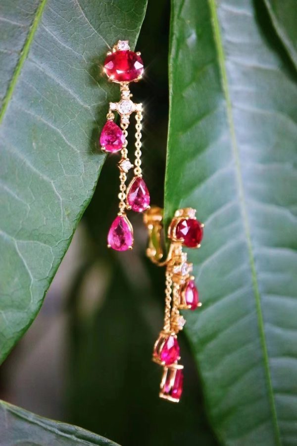 碧玺神仙耳坠,很美!-菩心晶舍