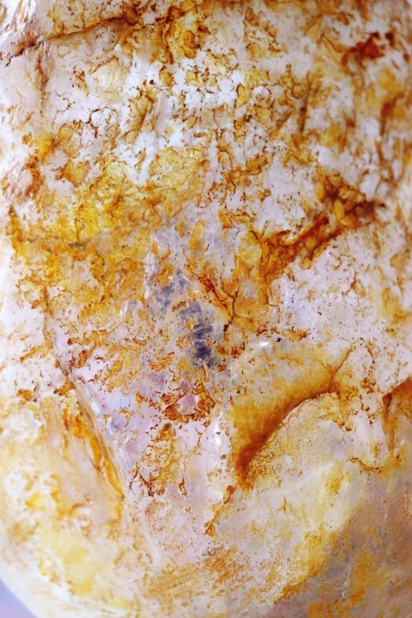 黄胶花白水晶聚宝盆，一只带包浆的聚宝盆，真香！-菩心晶舍