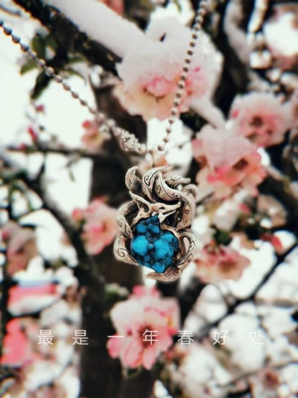 【客户返图】绿松石九尾狐，有菩心晶石陪伴，冷算什么！-菩心晶舍