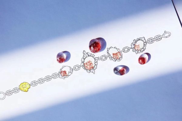 紫水晶、粉晶、金草莓晶,认认真真地做着我们每一款设计-菩心晶舍