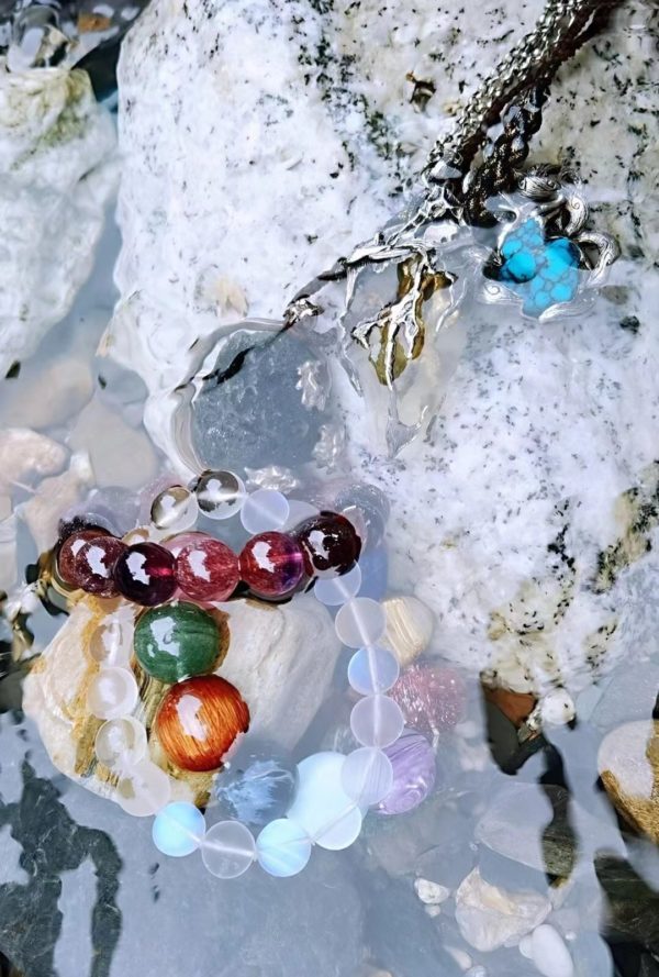 【客户返图】利比亚陨石、蓝松、多宝、超七等,一起穿越山河的菩心晶石-菩心晶舍