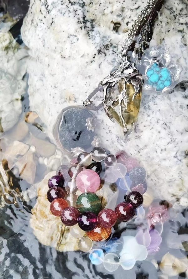 【客户返图】利比亚陨石、蓝松、多宝、超七等,一起穿越山河的菩心晶石-菩心晶舍